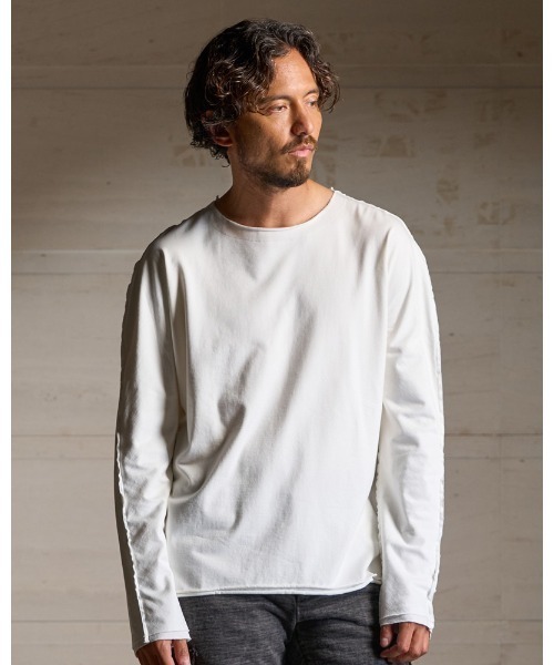 wjk(ダヴルジェイケイ)の「ply jersey L/S(Tシャツ/カットソー・メンズ・ネイビー/ホワイト/ブラック・SMALL/MEDIUM/LARGE/X-LARGE)」の9枚目の写真