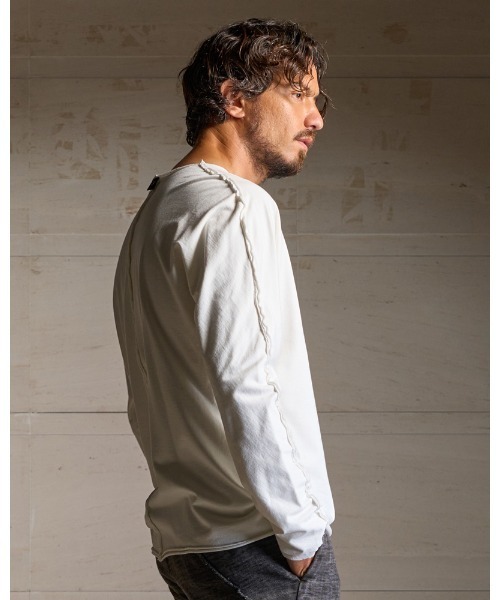 wjk(ダヴルジェイケイ)の「ply jersey L/S(Tシャツ/カットソー・メンズ・ネイビー/ホワイト/ブラック・SMALL/MEDIUM/LARGE/X-LARGE)」の10枚目の写真