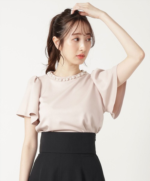 ウィルセクション　パールカットソー WILLSELECTION（ウィルセレクション）の「ランダムパール付き