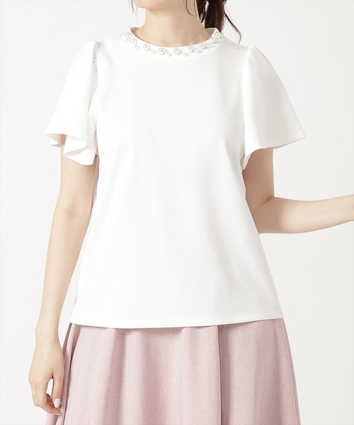 ウィルセクション　パールカットソー WILLSELECTION（ウィルセレクション）の「ランダムパール付き