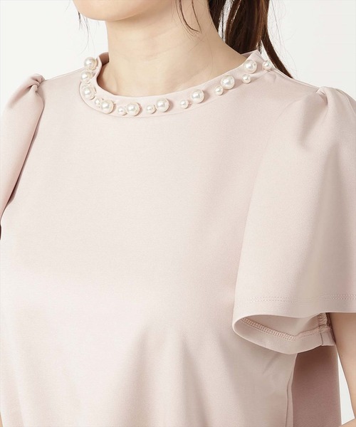 ウィルセクション　パールカットソー WILLSELECTION（ウィルセレクション）の「ランダムパール付き
