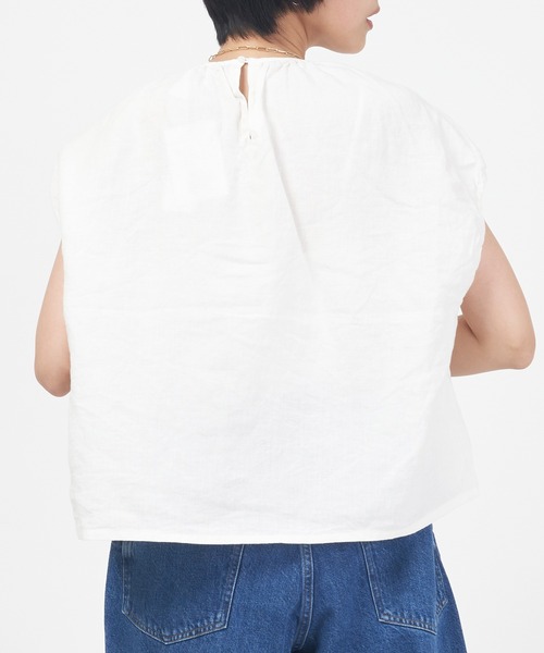 ORCIVAL（オーシバル）の「SHORT SLEEVE PULLOVER（シャツ/ブラウス・レディース・オフホワイト/ネイビー/チャコール/グリーン・1）」の7枚目の写真