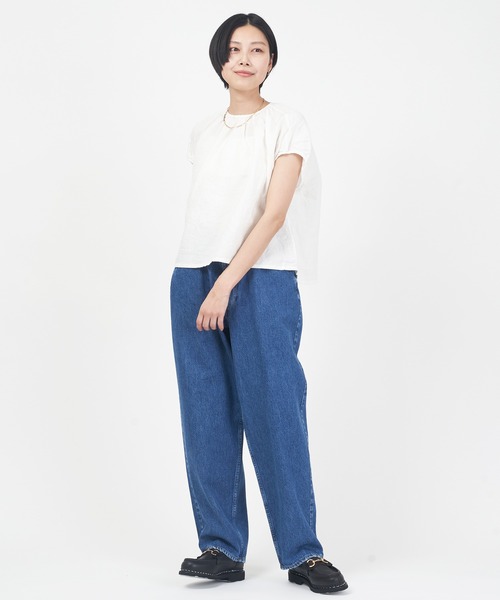 ORCIVAL（オーシバル）の「SHORT SLEEVE PULLOVER（シャツ/ブラウス・レディース・オフホワイト/ネイビー/チャコール/グリーン・1）」の8枚目の写真