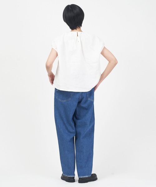 ORCIVAL（オーシバル）の「SHORT SLEEVE PULLOVER（シャツ/ブラウス・レディース・オフホワイト/ネイビー/チャコール/グリーン・1）」の10枚目の写真