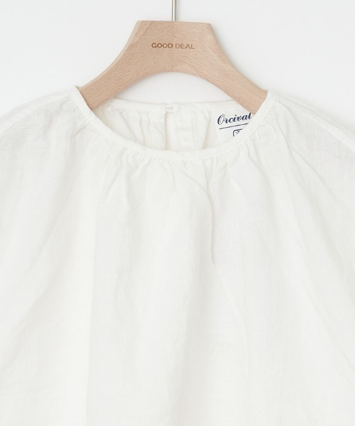 ORCIVAL（オーシバル）の「SHORT SLEEVE PULLOVER（シャツ/ブラウス・レディース・オフホワイト/ネイビー/チャコール/グリーン・1）」の13枚目の写真