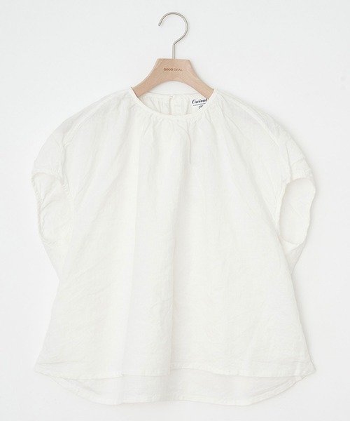 ORCIVAL（オーシバル）の「SHORT SLEEVE PULLOVER（シャツ/ブラウス・レディース・オフホワイト/ネイビー/チャコール/グリーン・1）」の17枚目の写真