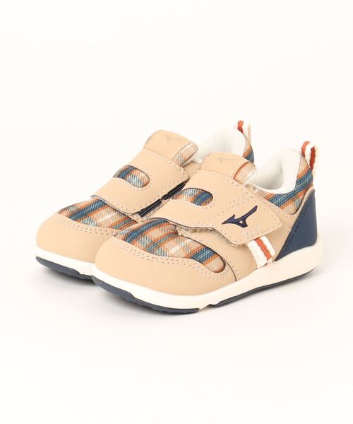 MIZUNO(ミズノ )の「《mizuno》PLAMORE INFANT 2(スニーカー・キッズ・キャメル/グレー/カーキ/ピンク/ネイビー/ホワイト×ブルー/ホワイト×レッド/ベージュ/ネイビー系/その他1/ブラック系その他/ブルー系その他/ラベンダー・13.0cm/14.0cm/14.5cm/15.0cm/16.0cm/15.5cm/13.5cm)」の6枚目の写真