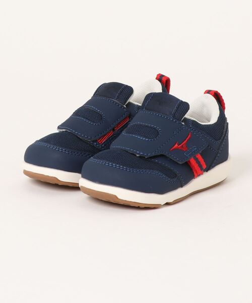 MIZUNO(ミズノ )の「《mizuno》PLAMORE INFANT 2(スニーカー・キッズ・キャメル/グレー/カーキ/ピンク/ネイビー/ホワイト×ブルー/ホワイト×レッド/ベージュ/ネイビー系/その他1/ブラック系その他/ブルー系その他/ラベンダー・13.0cm/14.0cm/14.5cm/15.0cm/16.0cm/15.5cm/13.5cm)」の1枚目の写真