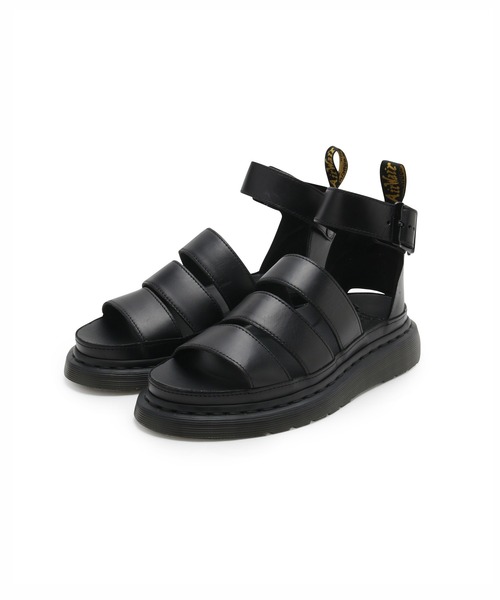 Doc Martens Clarissa II Black Patent Leather Strappy Women's
