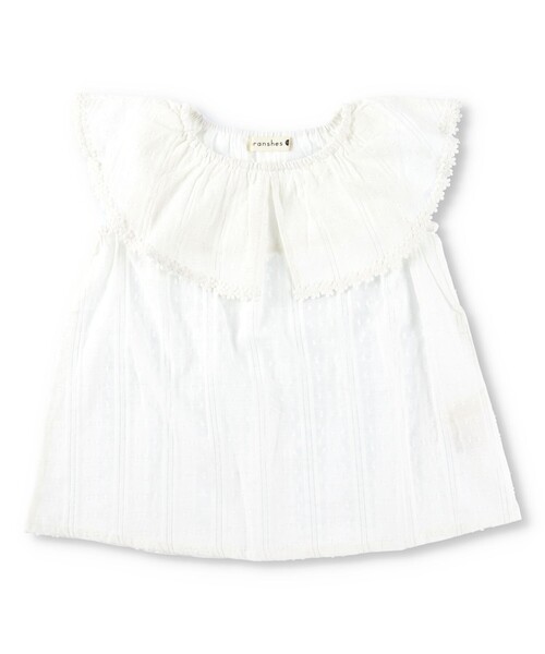 BRANSHES（ブランシェス）の「【プチレディ】【女児ペア】ブラウス（シャツ/ブラウス・キッズ・オフホワイト/ラベンダー/ライトグリーン・150/140/120/130/90/100/110）」の8枚目の写真