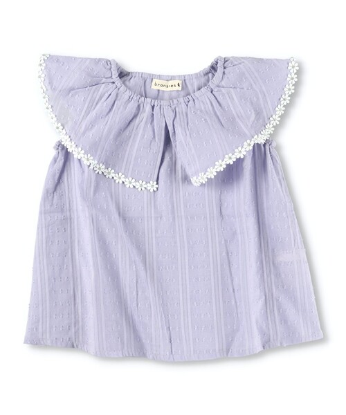 BRANSHES（ブランシェス）の「【プチレディ】【女児ペア】ブラウス（シャツ/ブラウス・キッズ・オフホワイト/ラベンダー/ライトグリーン・150/140/120/130/90/100/110）」の9枚目の写真