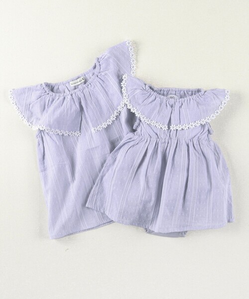 BRANSHES（ブランシェス）の「【プチレディ】【女児ペア】ブラウス（シャツ/ブラウス・キッズ・オフホワイト/ラベンダー/ライトグリーン・150/140/120/130/90/100/110）」の12枚目の写真