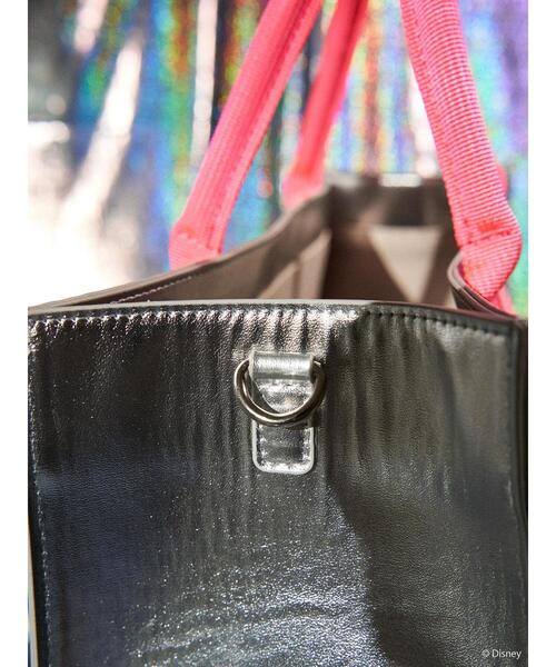 Disney(ディズニー)の「Mickey/Silver Tote Bag(トートバッグ・レディース・ピンク/グリーン・FREE)」の6枚目の写真