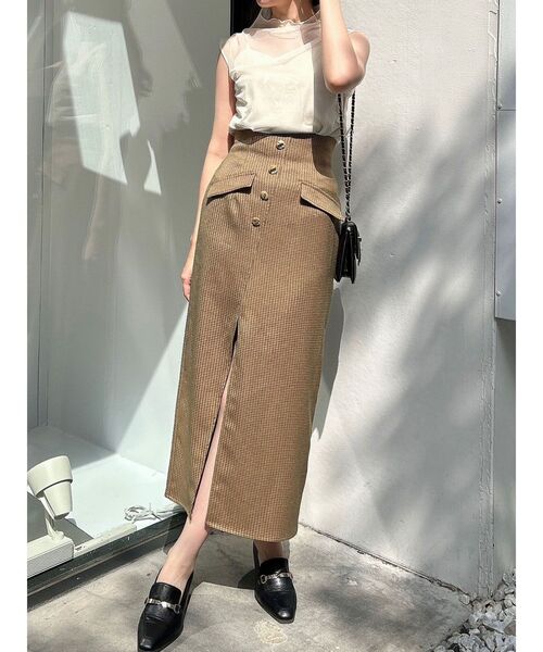 dazzlin（ダズリン）の「チュールシアーフレンチスリーブトップス（Tシャツ/カットソー・レディース・ブラック/ピンク/アイボリー・FREE）」の16枚目の写真