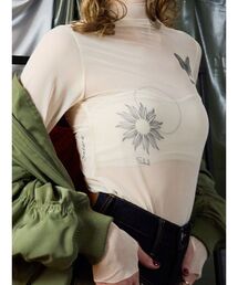 EVRIS | タトゥーデザインシアータートルトップス(Tシャツ/カットソー)