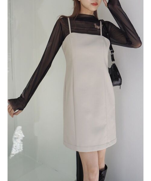 EVRIS（エヴリス）の「タトゥーデザインシアータートルトップス（Tシャツ/カットソー・レディース・ブラック/ベージュ・FREE）」の18枚目の写真