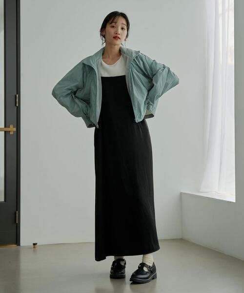 coen（コーエン）の「サテンキャミワンピース（ワンピース・レディース・ブラック/ブラウン・M/L）」の17枚目の写真