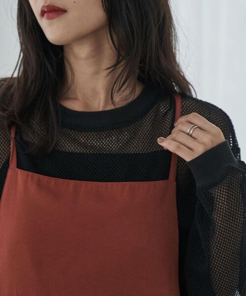 coen（コーエン）の「サテンキャミワンピース（ワンピース・レディース・ブラック/ブラウン・M/L）」の21枚目の写真