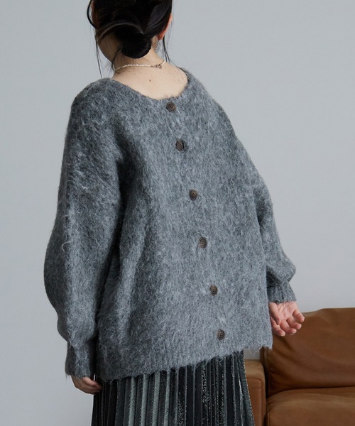 RANAN（ラナン）の「シャギーミックス2WAYニットカーディガン