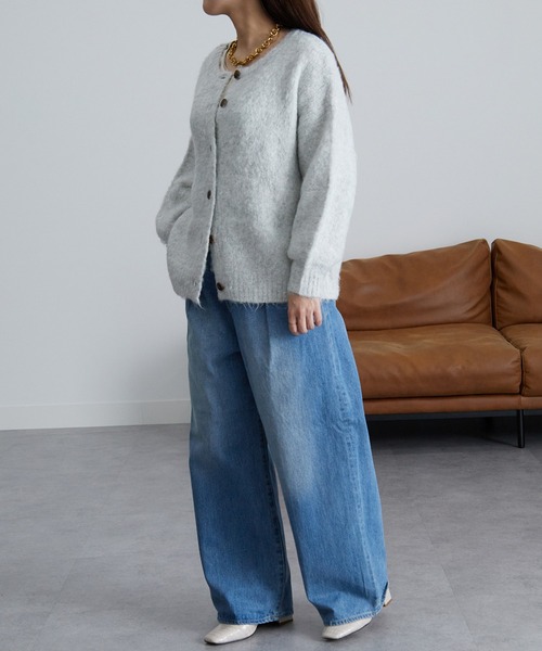 LGB ロング　ショート　2way カーディガン　グレー LGB ロング ショート 2way カーディガン グレー