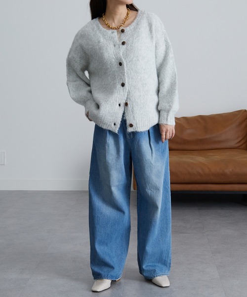 RANAN（ラナン）の「シャギーミックス2WAYニットカーディガン