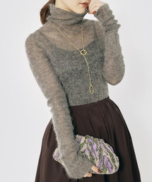 IENA | モヘヤ混リブタートル(ニット/セーター)