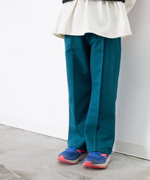 MAKE YOUR DAY(メイクユアデイ)の「センタープリーツカラーパンツ■80~140cm(その他パンツ・キッズ・レッド/グリーン/ブラウン・100/90/130/140/80/110/120)」の1枚目の写真