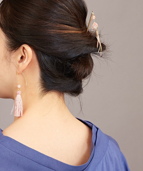 カヤ(カヤ)の「【カヤ】涼くらげ簪(その他ヘアアクセサリー・レディース・パープル/ブルー/レッド系その他・FREE)」の8枚目の写真