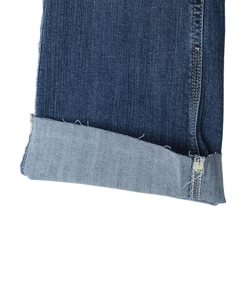 earth music&ecology（アースミュージックアンドエコロジー）の「セルフカットセミフレアデニムパンツ（デニムパンツ・レディース・ライトインディゴブルー/ブルー系その他・L/S/M）」の8枚目の写真