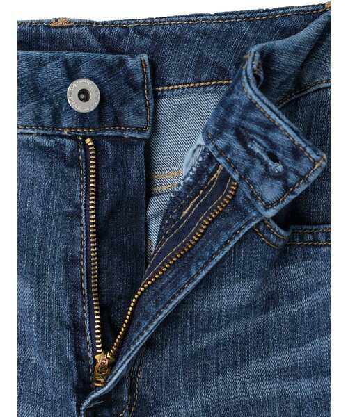 earth music&ecology（アースミュージックアンドエコロジー）の「セルフカットセミフレアデニムパンツ（デニムパンツ・レディース・ライトインディゴブルー/ブルー系その他・L/S/M）」の7枚目の写真