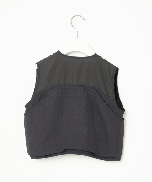 CIAOPANIC TYPY（チャオパニックティピー）の「【KIDS】ウエストベルト付きナイロンキャンプベスト（ベスト・キッズ・ホワイト/ブラック・M/XL/XXL）」の3枚目の写真