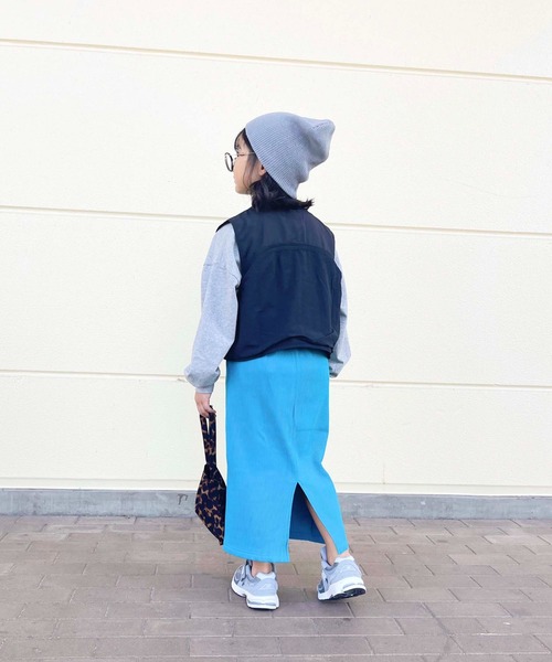 CIAOPANIC TYPY（チャオパニックティピー）の「【KIDS】ウエストベルト付きナイロンキャンプベスト（ベスト・キッズ・ホワイト/ブラック・M/XL/XXL）」の14枚目の写真