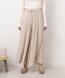 Cutie Blonde | レイヤードにもおすすめ プリーツ ワイド フレアパンツ(その他パンツ)