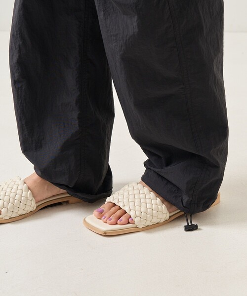 FREAK'S STORE（フリークスストア）の「ベルト付き ナイロンパンツ / カーゴパンツ（カーゴパンツ・レディース・オリーブ/ブラック/オフホワイト/ピンク・ﾌﾘ-）」の22枚目の写真