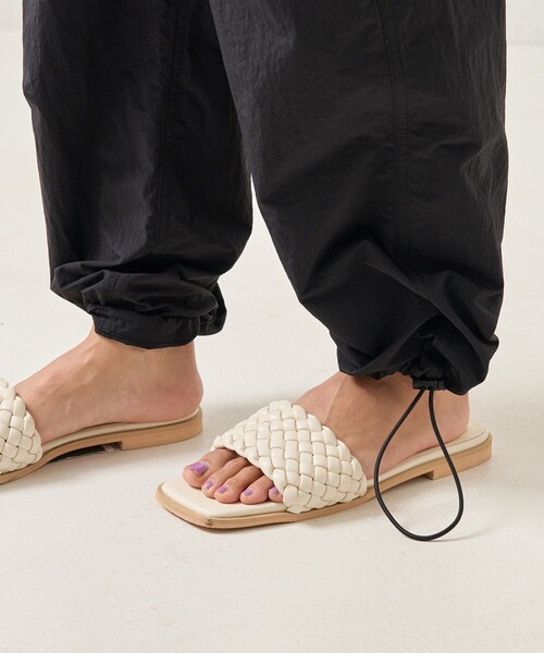 FREAK'S STORE（フリークスストア）の「ベルト付き ナイロンパンツ / カーゴパンツ（カーゴパンツ・レディース・オリーブ/ブラック/オフホワイト/ピンク・ﾌﾘ-）」の21枚目の写真