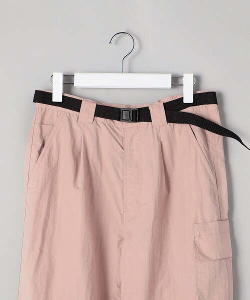 FREAK'S STORE（フリークスストア）の「ベルト付き ナイロンパンツ / カーゴパンツ（カーゴパンツ・レディース・オリーブ/ブラック/オフホワイト/ピンク・ﾌﾘ-）」の15枚目の写真