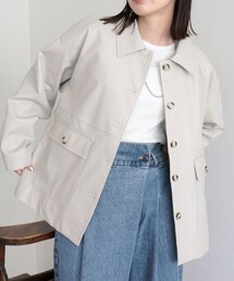 fredy emue | フェイクレザーブルゾン(ブルゾン)