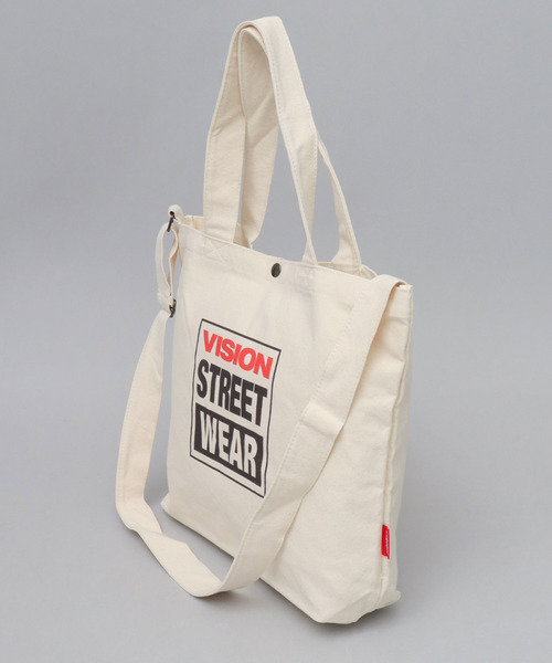 VISION STREET WEAR(ヴィジョンストリートウェア)の「2WAY キャンバス ショルダー トートバッグ(トートバッグ・メンズ・ホワイト系その他2/ホワイト系その他/ホワイト系その他3/ホワイト系その他4/ホワイト系その他5/ホワイト系その他6/ホワイト系その他7・FREE)」の12枚目の写真