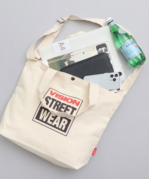 VISION STREET WEAR(ヴィジョンストリートウェア)の「2WAY キャンバス ショルダー トートバッグ(トートバッグ・メンズ・ホワイト系その他2/ホワイト系その他/ホワイト系その他3/ホワイト系その他4/ホワイト系その他5/ホワイト系その他6/ホワイト系その他7・FREE)」の22枚目の写真