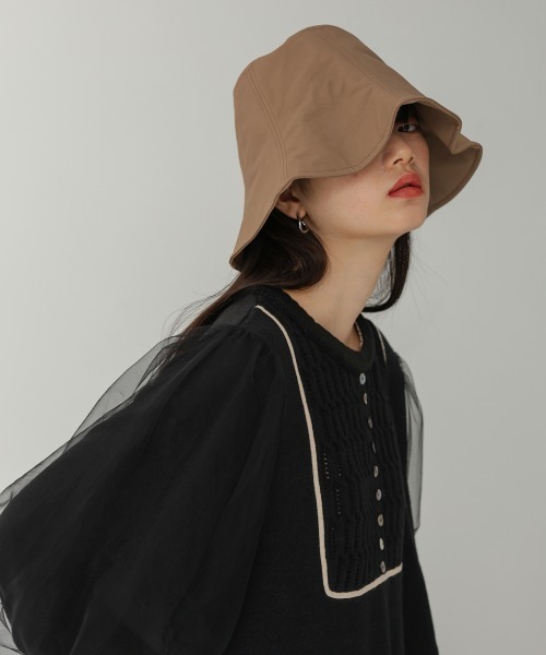 Bab(バブ)の「バックリボンバケットハット(ハット・レディース・グレイッシュベージュ/ホワイト系その他・ONESIZE)」の12枚目の写真