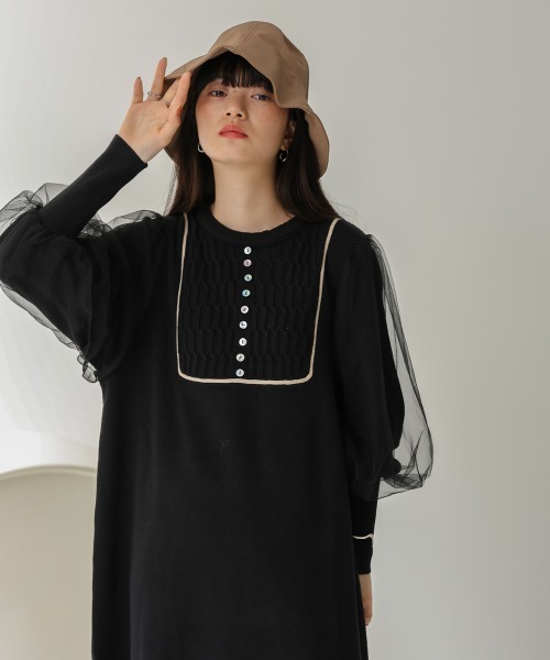 Bab(バブ)の「バックリボンバケットハット(ハット・レディース・グレイッシュベージュ/ホワイト系その他・ONESIZE)」の14枚目の写真