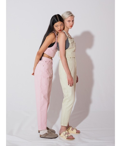 CHAROL（シャロル）の「【Lee×CHAROL】カラーデニムパンツ（デニムパンツ・レディース・ピンク/グリーン・M/S）」の13枚目の写真