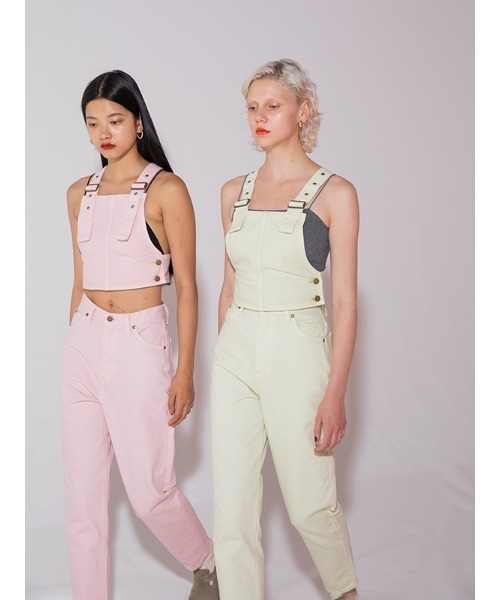 CHAROL（シャロル）の「【Lee×CHAROL】カラーデニムパンツ（デニムパンツ・レディース・ピンク/グリーン・M/S）」の14枚目の写真