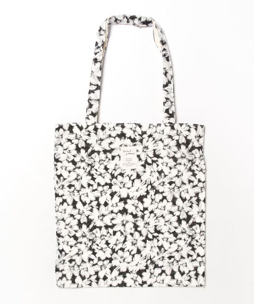 florist（フローリスト）の「【A4収納可】フラワープリントスクエアトートバッグ/エコバッグ/サブバッグ（トートバッグ・レディース・ブラック系1/ホワイト系1/ブラック系2・FREE）」の15枚目の写真