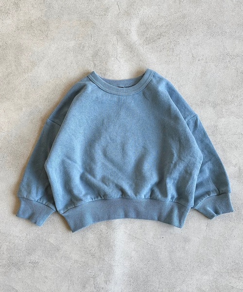 Life Support Products（ライフサポートプロダクツ）の「裏毛ムジトレーナー（80～150cm）（スウェット・キッズ・グレー系その他/オレンジ/ブラック/ネイビー/杢グレー/オフホワイト/グレー系その他2/ラベンダー/レッド系その他/グリーン/レッド/ホワイト系その他/ダークブルー/ブルー系その他/グリーン系その他/ベージュ/ライトピンク/カーキ・100/110/120/130/140/150/80/90/95）」の12枚目の写真