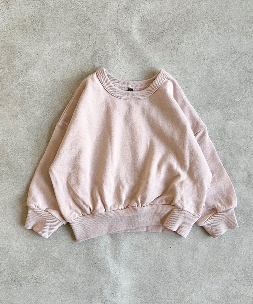 Life Support Products（ライフサポートプロダクツ）の「裏毛ムジトレーナー（80～150cm）（スウェット・キッズ・グレー系その他/オレンジ/ブラック/ネイビー/杢グレー/オフホワイト/グレー系その他2/ラベンダー/レッド系その他/グリーン/レッド/ホワイト系その他/ダークブルー/ブルー系その他/グリーン系その他/ベージュ/ライトピンク/カーキ・100/110/120/130/140/150/80/90/95）」の15枚目の写真