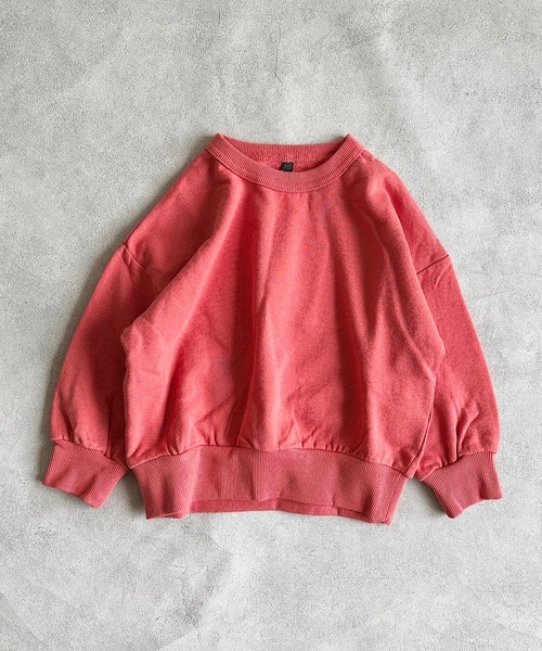 Life Support Products（ライフサポートプロダクツ）の「裏毛ムジトレーナー（80～150cm）（スウェット・キッズ・グレー系その他/オレンジ/ブラック/ネイビー/杢グレー/オフホワイト/グレー系その他2/ラベンダー/レッド系その他/グリーン/レッド/ホワイト系その他/ダークブルー/ブルー系その他/グリーン系その他/ベージュ/ライトピンク/カーキ・100/110/120/130/140/150/80/90/95）」の16枚目の写真