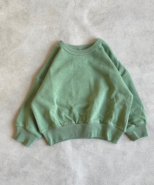 Life Support Products（ライフサポートプロダクツ）の「裏毛ムジトレーナー（80～150cm）（スウェット・キッズ・グレー系その他/オレンジ/ブラック/ネイビー/杢グレー/オフホワイト/グレー系その他2/ラベンダー/レッド系その他/グリーン/レッド/ホワイト系その他/ダークブルー/ブルー系その他/グリーン系その他/ベージュ/ライトピンク/カーキ・100/110/120/130/140/150/80/90/95）」の9枚目の写真