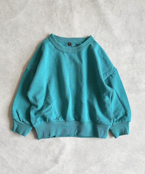 Life Support Products（ライフサポートプロダクツ）の「裏毛ムジトレーナー（80～150cm）（スウェット・キッズ・グレー系その他/オレンジ/ブラック/ネイビー/杢グレー/オフホワイト/グレー系その他2/ラベンダー/レッド系その他/グリーン/レッド/ホワイト系その他/ダークブルー/ブルー系その他/グリーン系その他/ベージュ/ライトピンク/カーキ・100/110/120/130/140/150/80/90/95）」の10枚目の写真