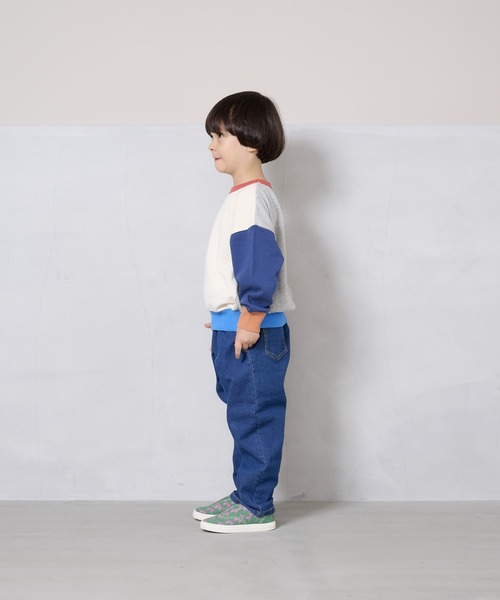 Life Support Products（ライフサポートプロダクツ）の「裏毛ムジトレーナー（80～150cm）（スウェット・キッズ・グレー系その他/オレンジ/ブラック/ネイビー/杢グレー/オフホワイト/グレー系その他2/ラベンダー/レッド系その他/グリーン/レッド/ホワイト系その他/ダークブルー/ブルー系その他/グリーン系その他/ベージュ/ライトピンク/カーキ・100/110/120/130/140/150/80/90/95）」の20枚目の写真